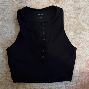 YPB Black Sleeveless Women's Top